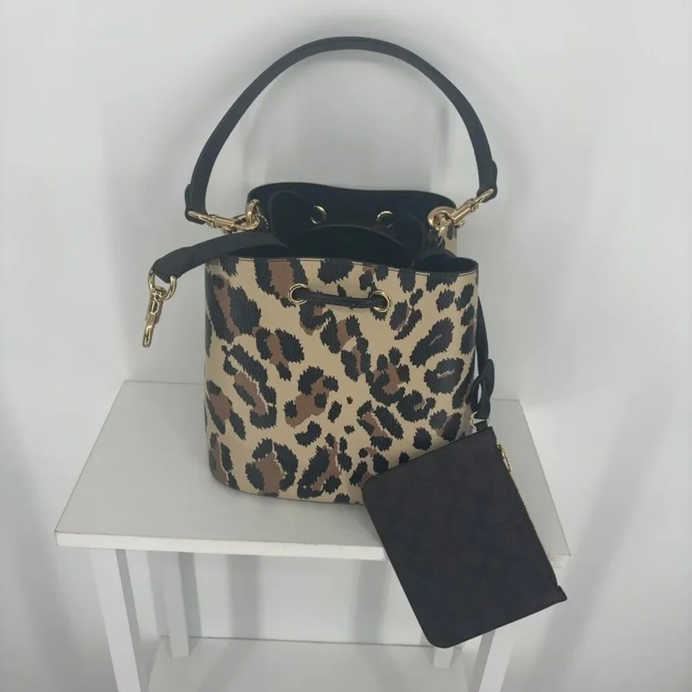 Coach Animal Print Bucket Bag
